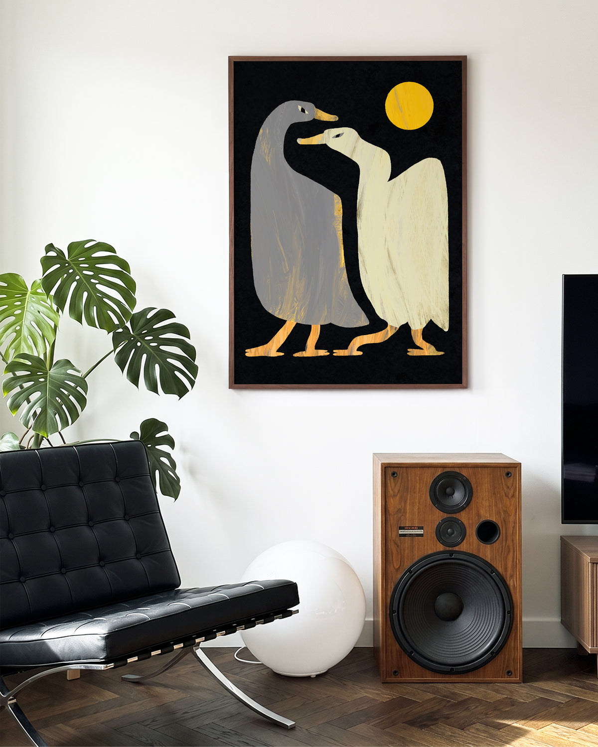 Angry Ducks - room context walnut