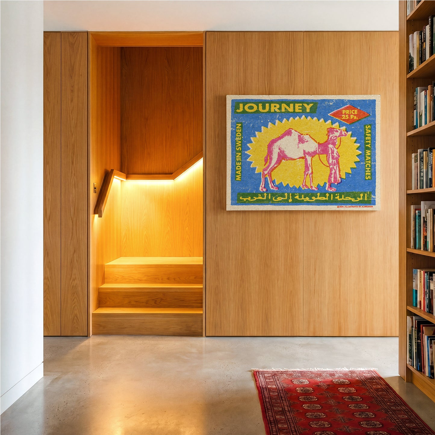 Camel matches canvas