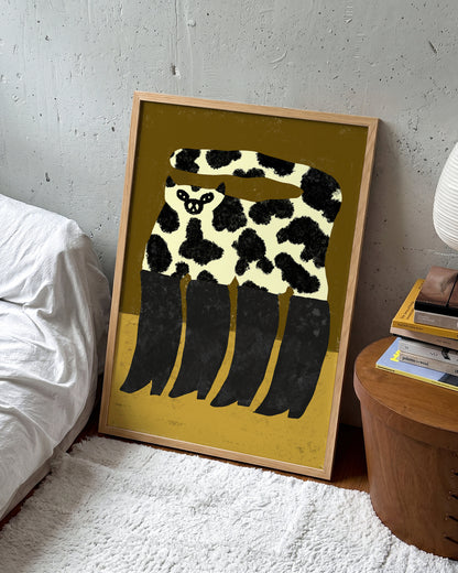 Cat Boots - room context oak