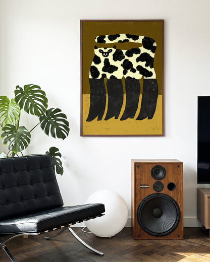 Cat Boots - room context walnut