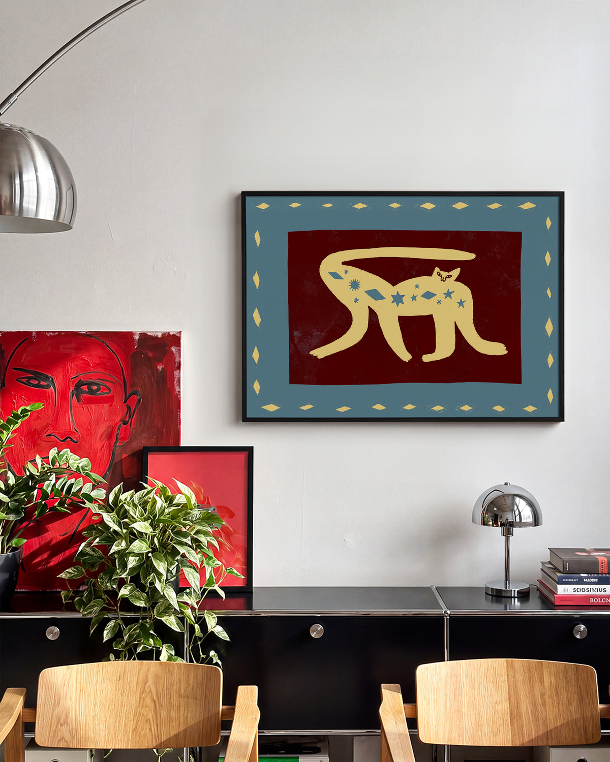 Cosmic Cat 1 - room context black