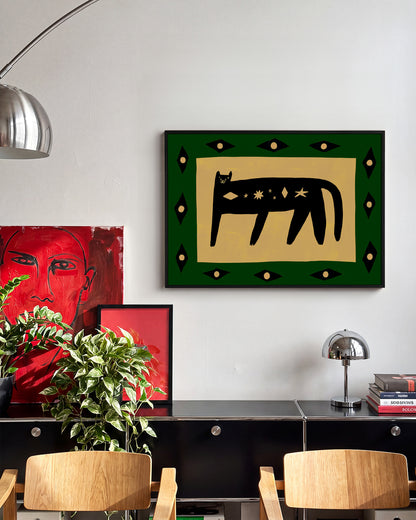 Cosmic Cat 2 - room context black