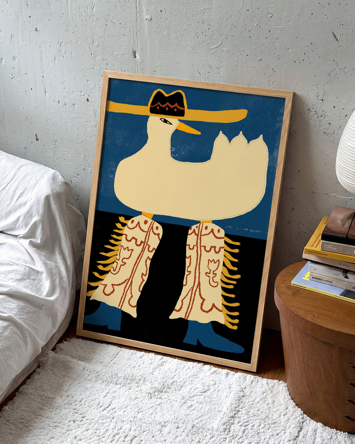 Cowboy Duck - room context oak