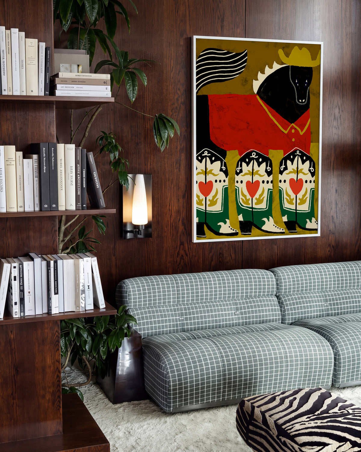 Cowboy Horse - room context white