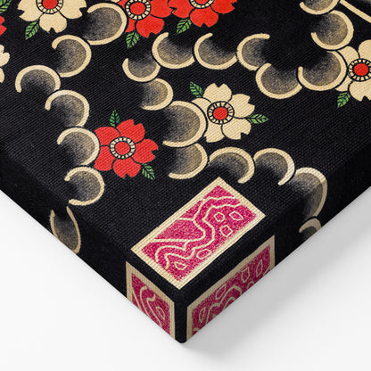 Dragon, Frog & Sakura canvas