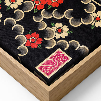 Dragon, Frog & Sakura canvas