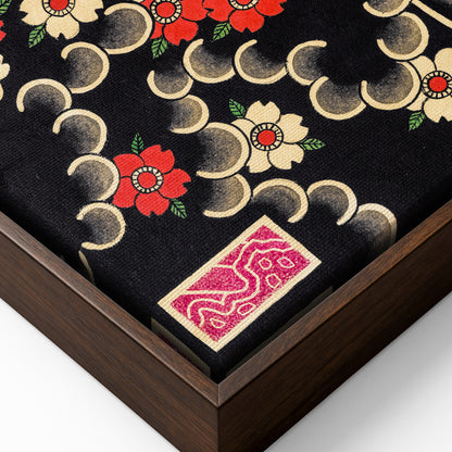 Dragon, Frog & Sakura canvas
