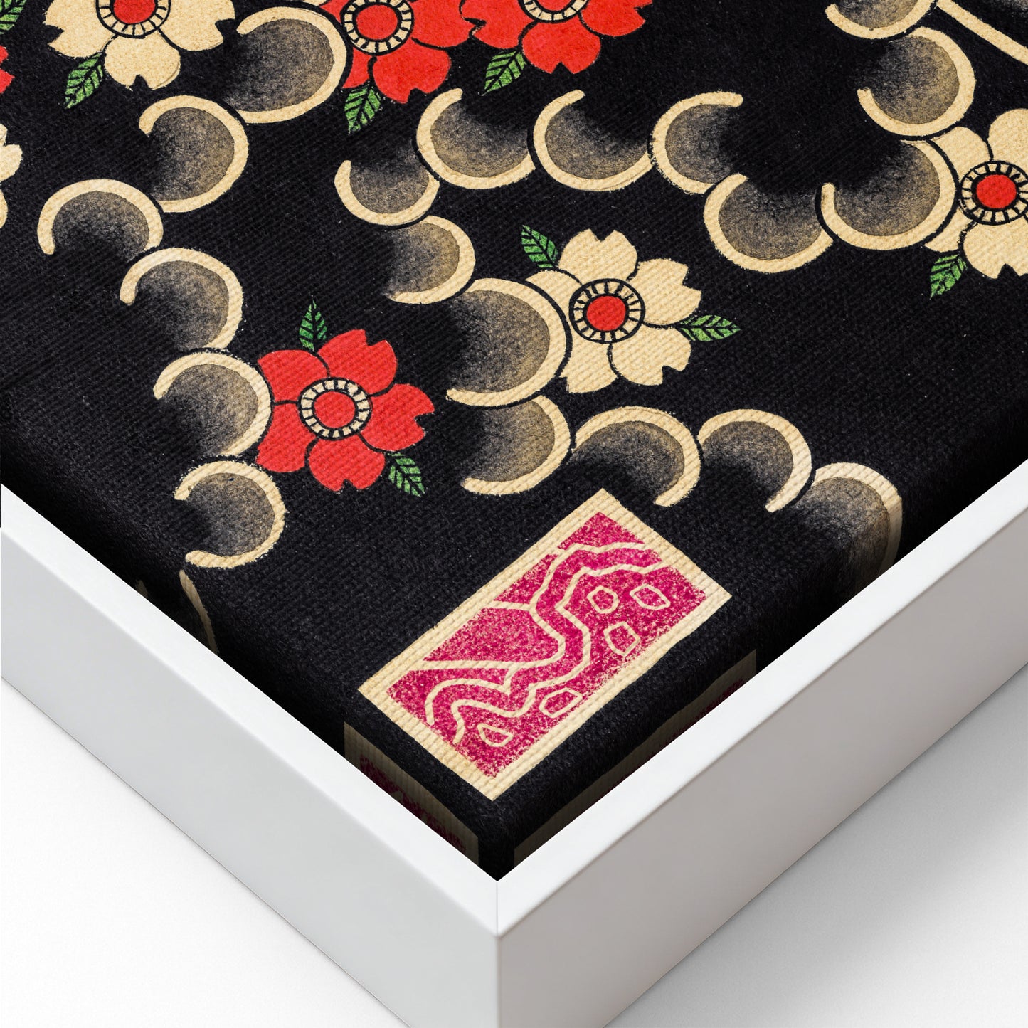Dragon, Frog & Sakura canvas