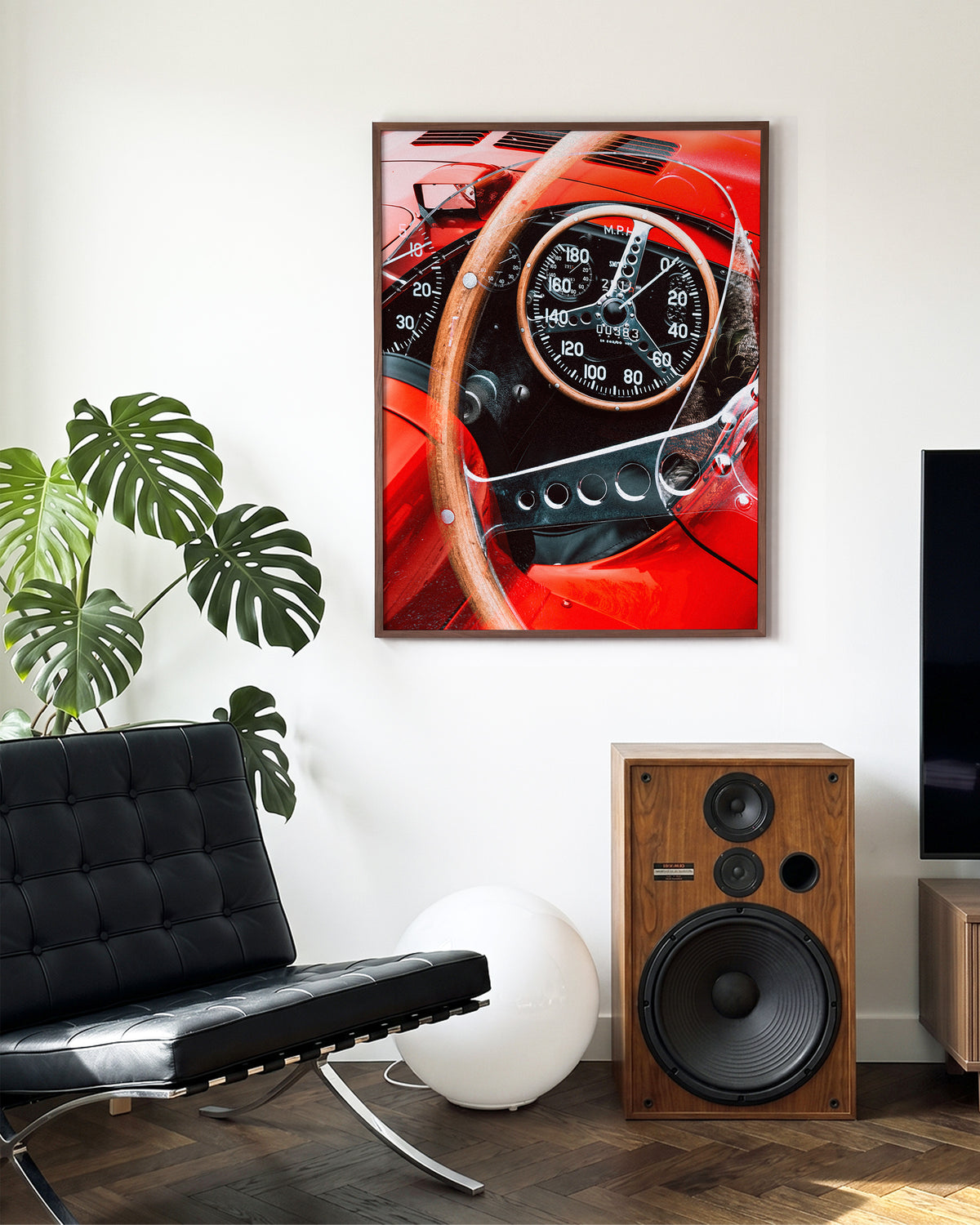 Gauge Cluster - room context walnut