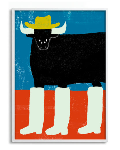 Guillermo - no background framed - white