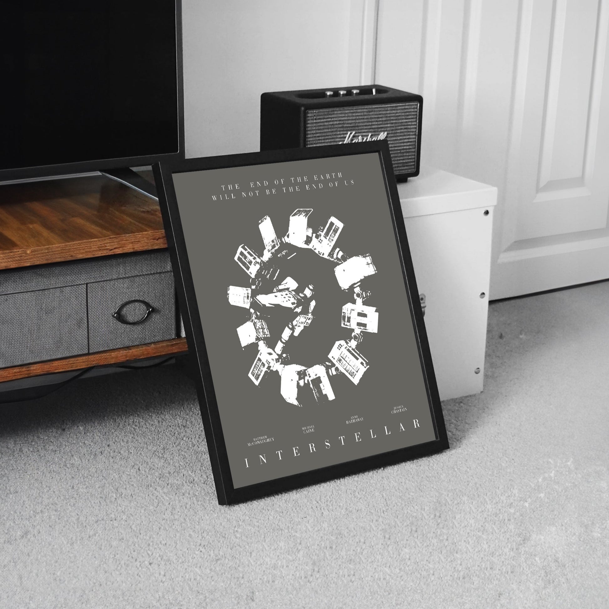 interstellar movie poster framed