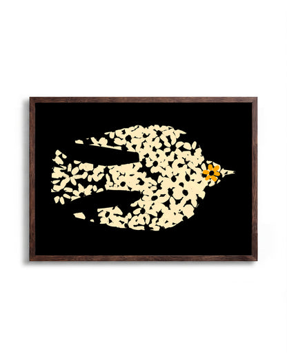 Margaritas - no background framed - walnut