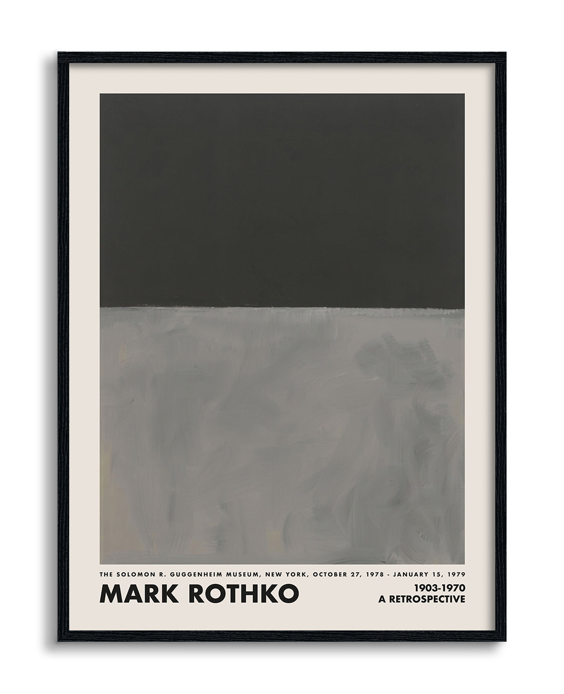 Mark Rothko Black on Grey
