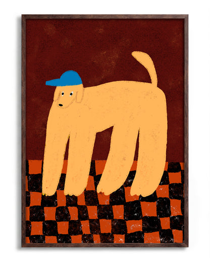 Maximo - no background framed - walnut