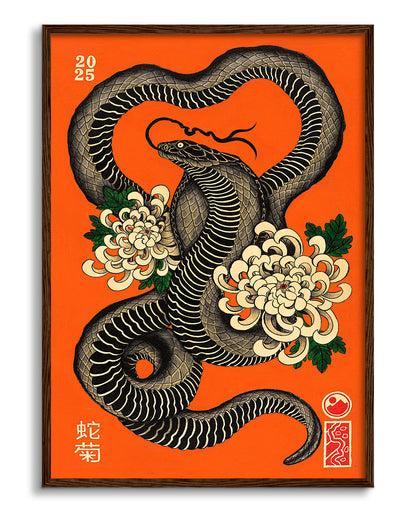 Orange snake
