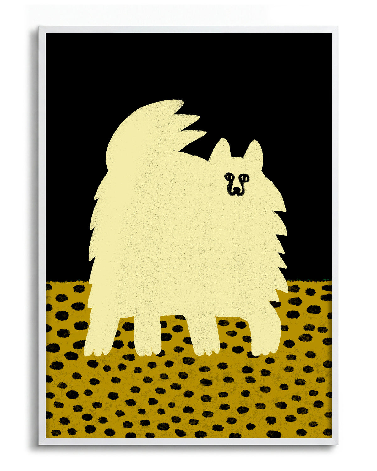 Pepenillo - no background framed - white
