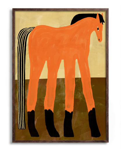 Rafael - no background framed - walnut