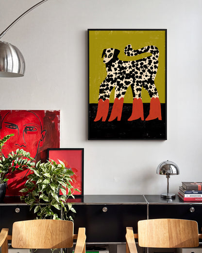 Red Boots - room context black