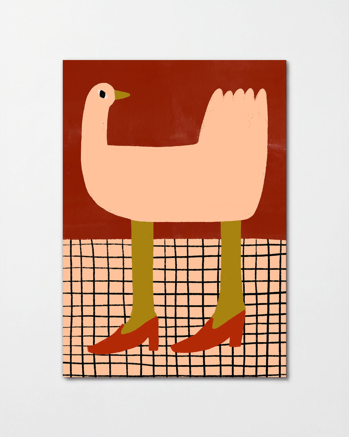 Red Chickenpng - unframed