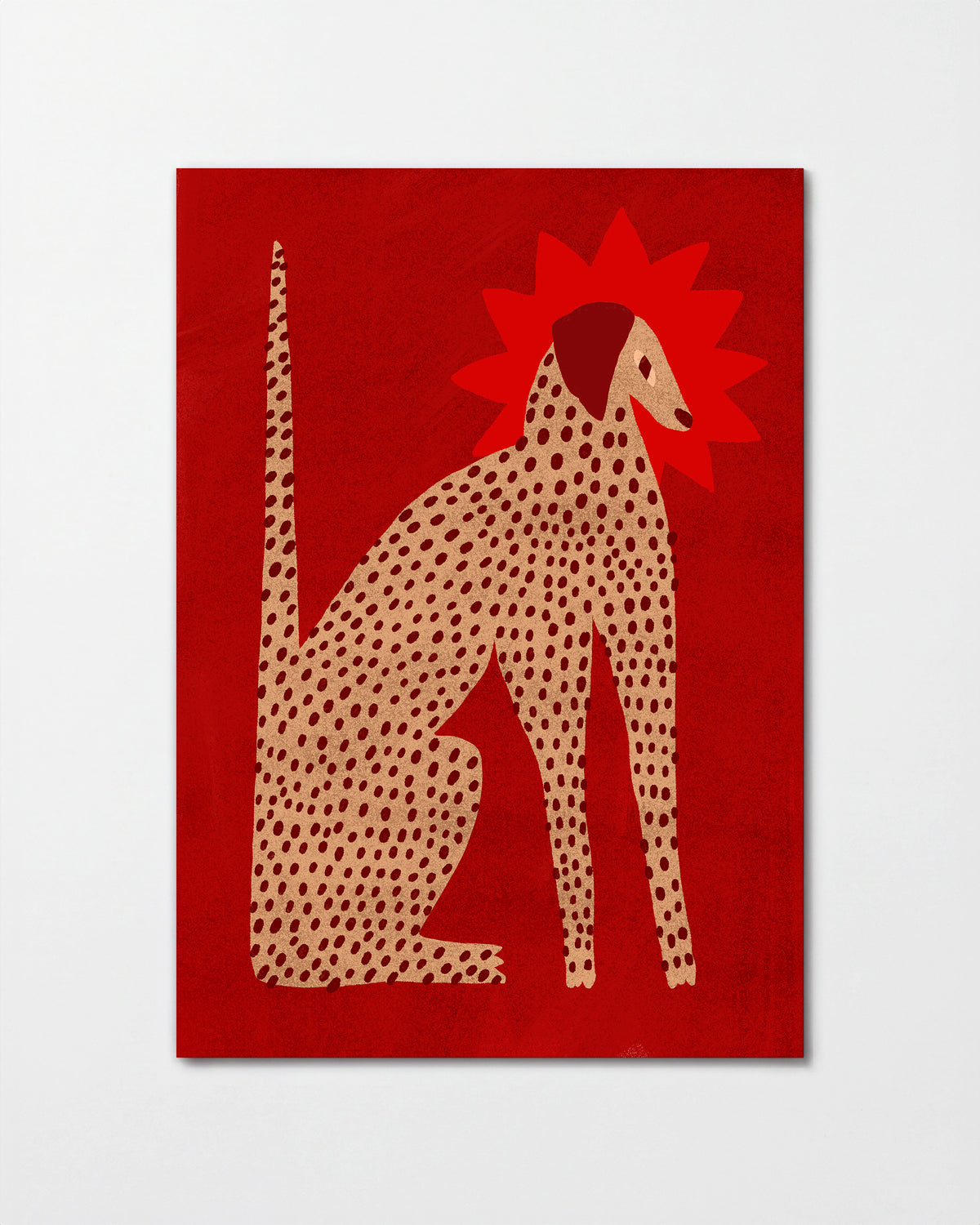 Red Dalmatian - unframed