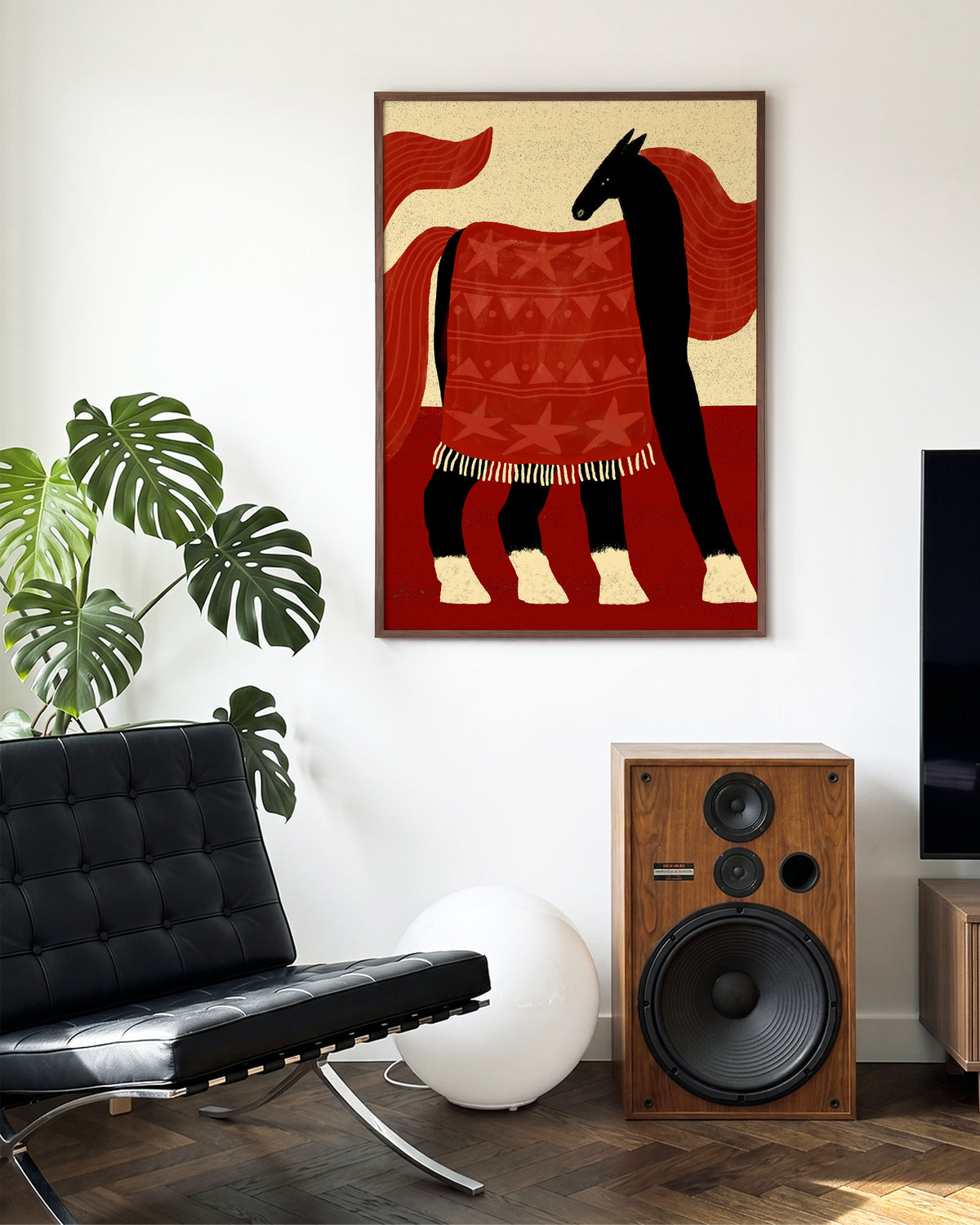 Red Horse - room context walnut