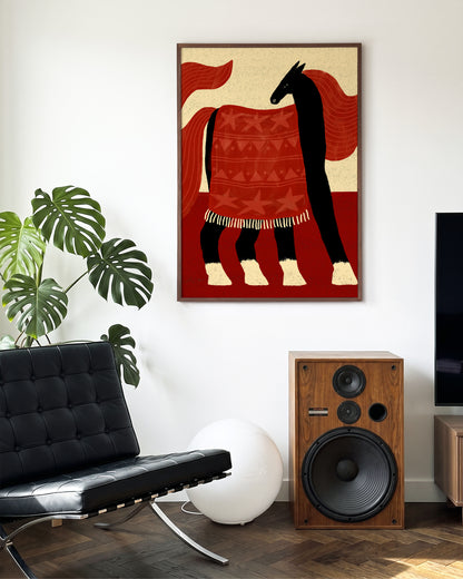 Red Horse - room context walnut