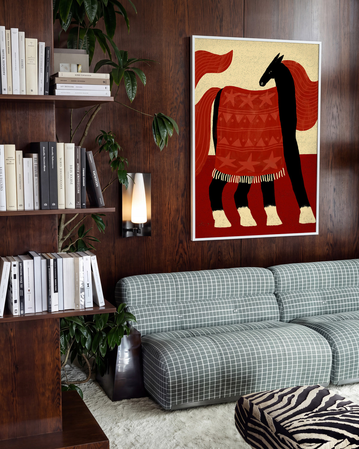 Red Horse - room context white