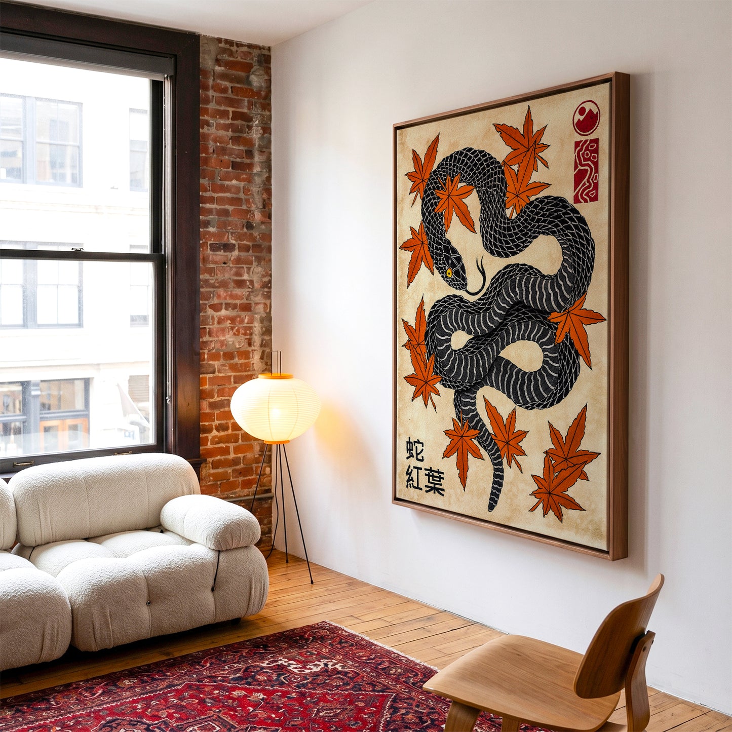 Snake & Momiji canvas
