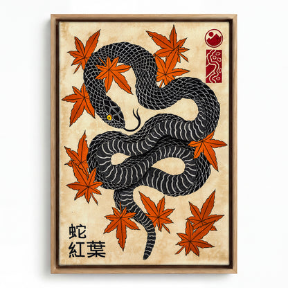 Snake & Momiji canvas
