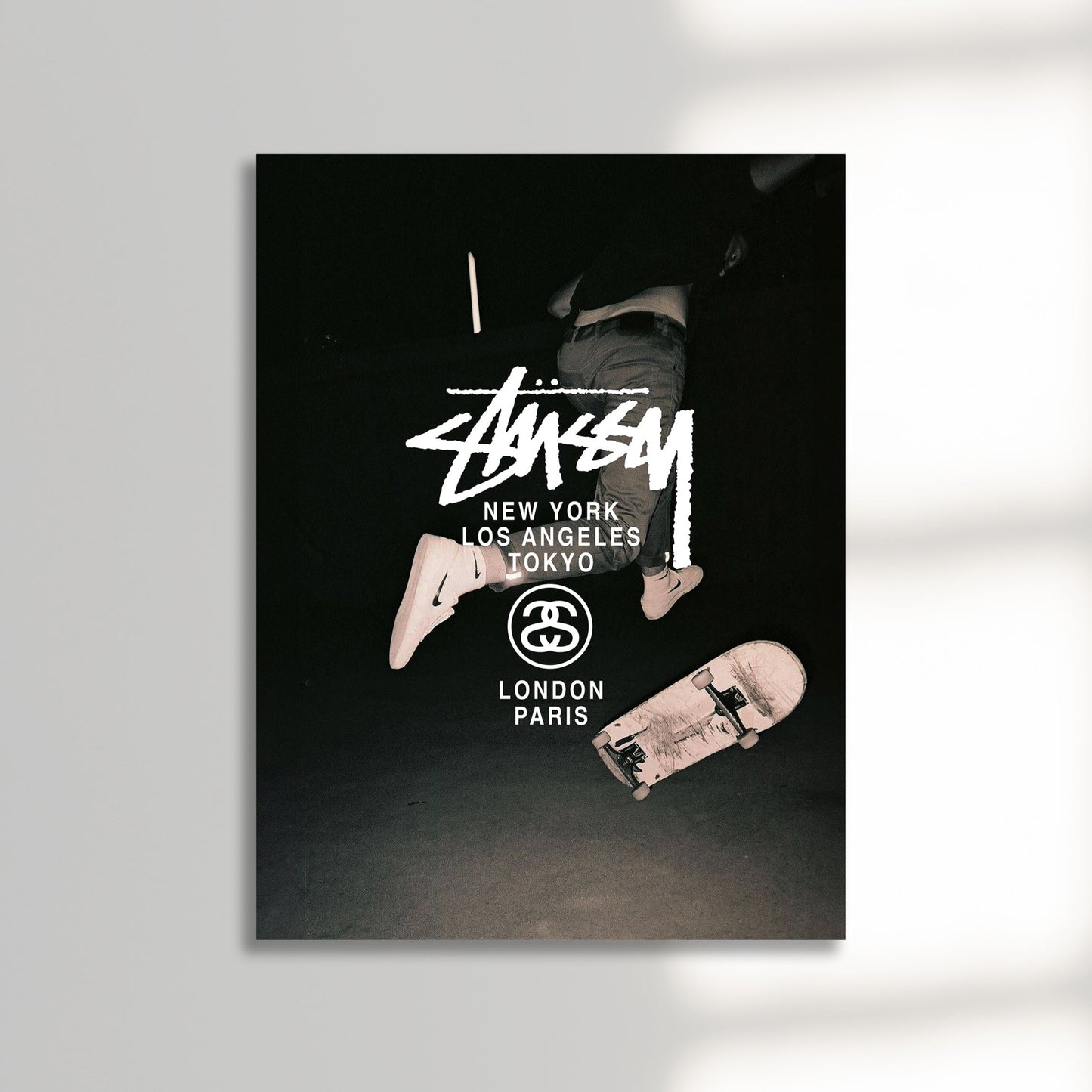 Stussy skateboarding poster unframed