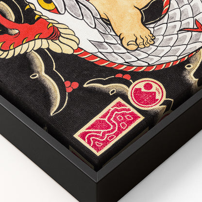 Samurai & Snake canvas
