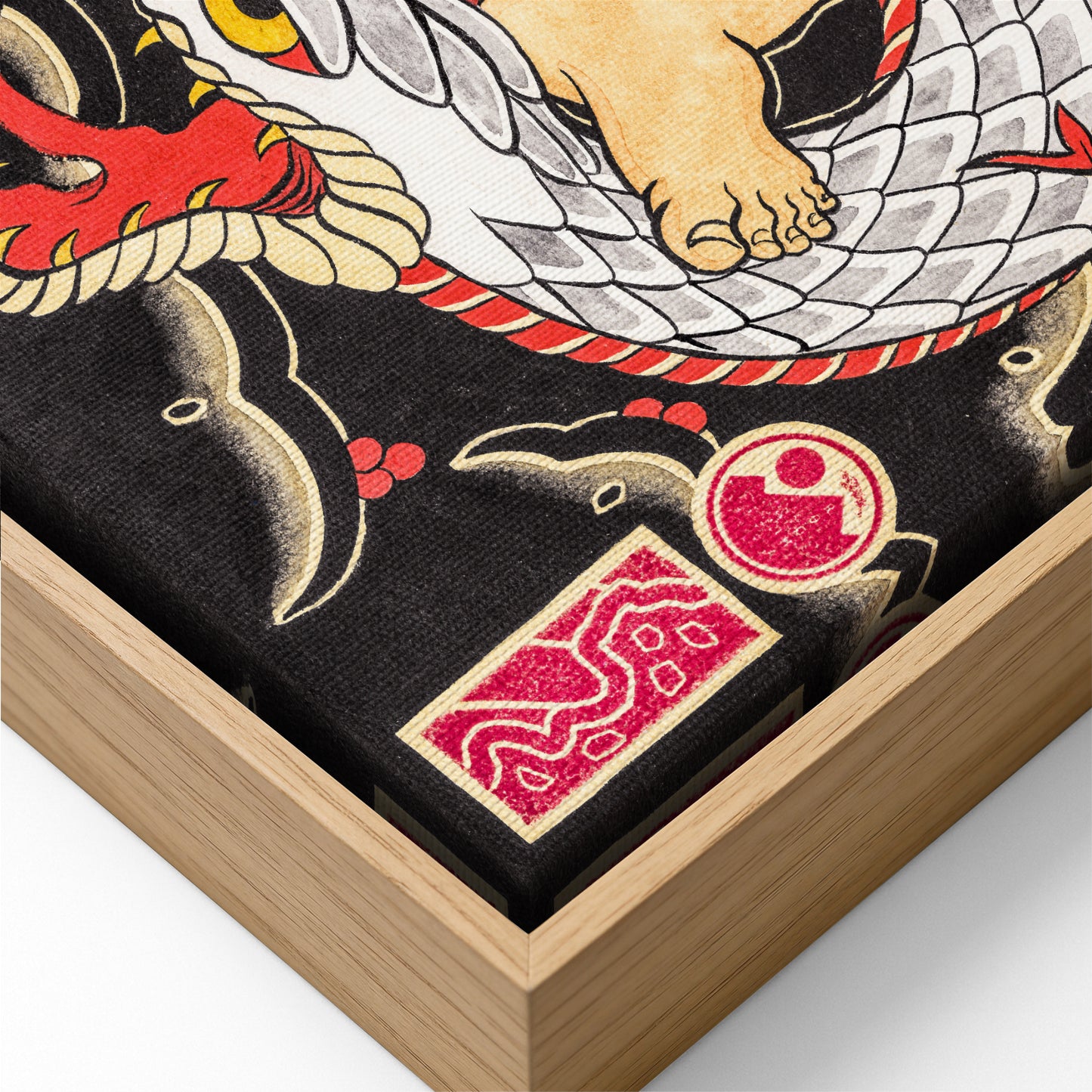 Samurai & Snake canvas