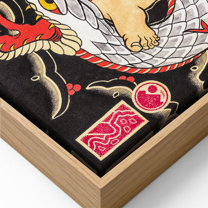 Samurai & Snake canvas
