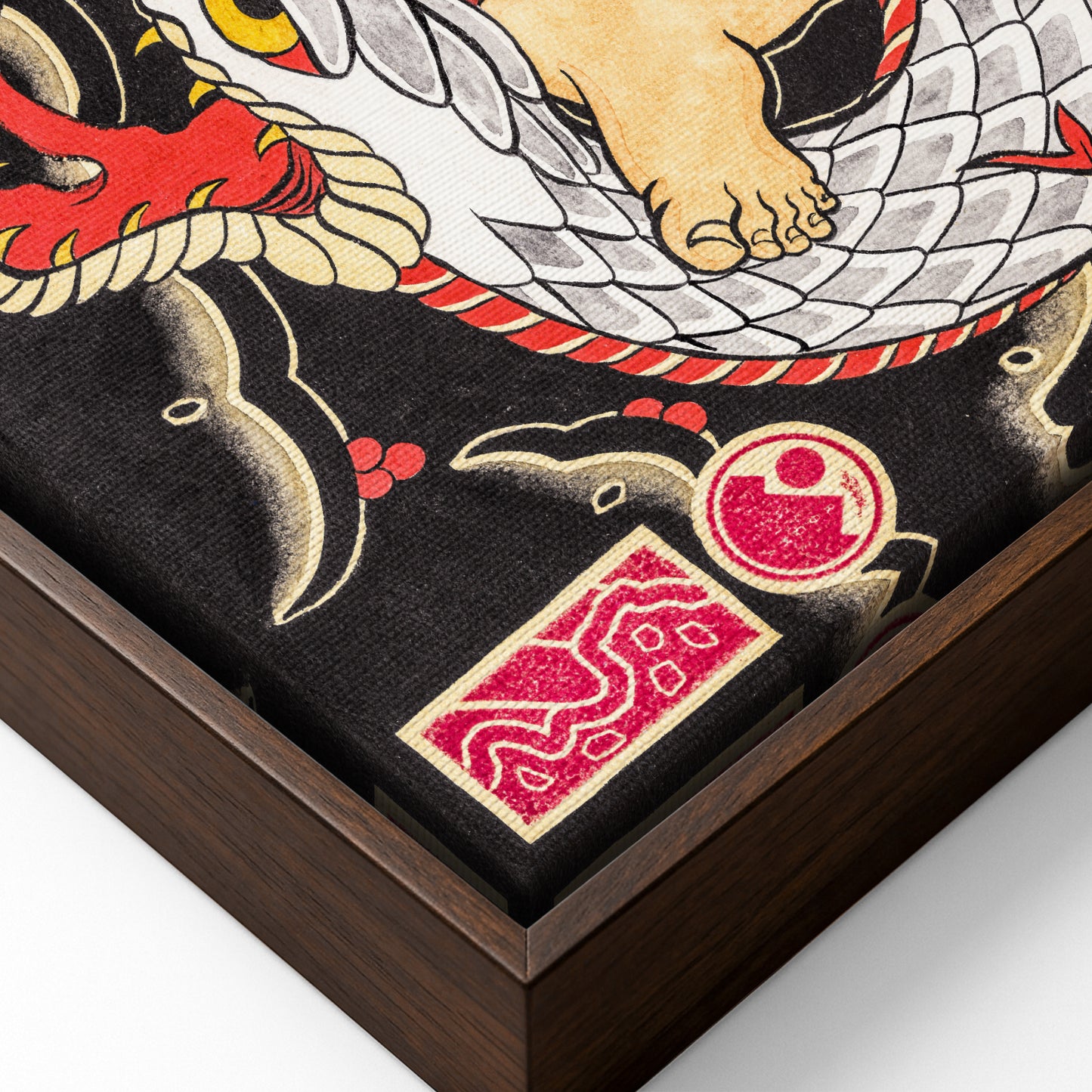 Samurai & Snake canvas