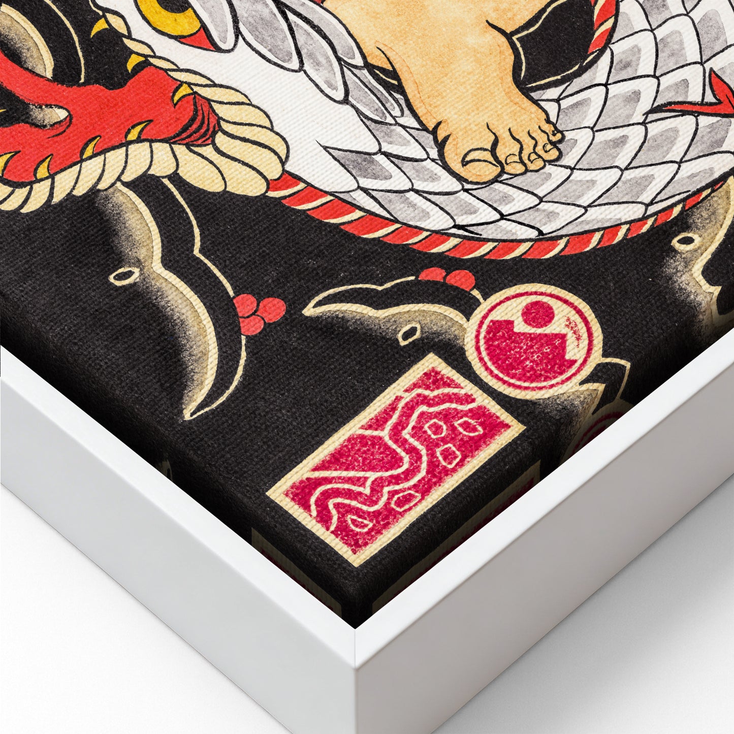 Samurai & Snake canvas