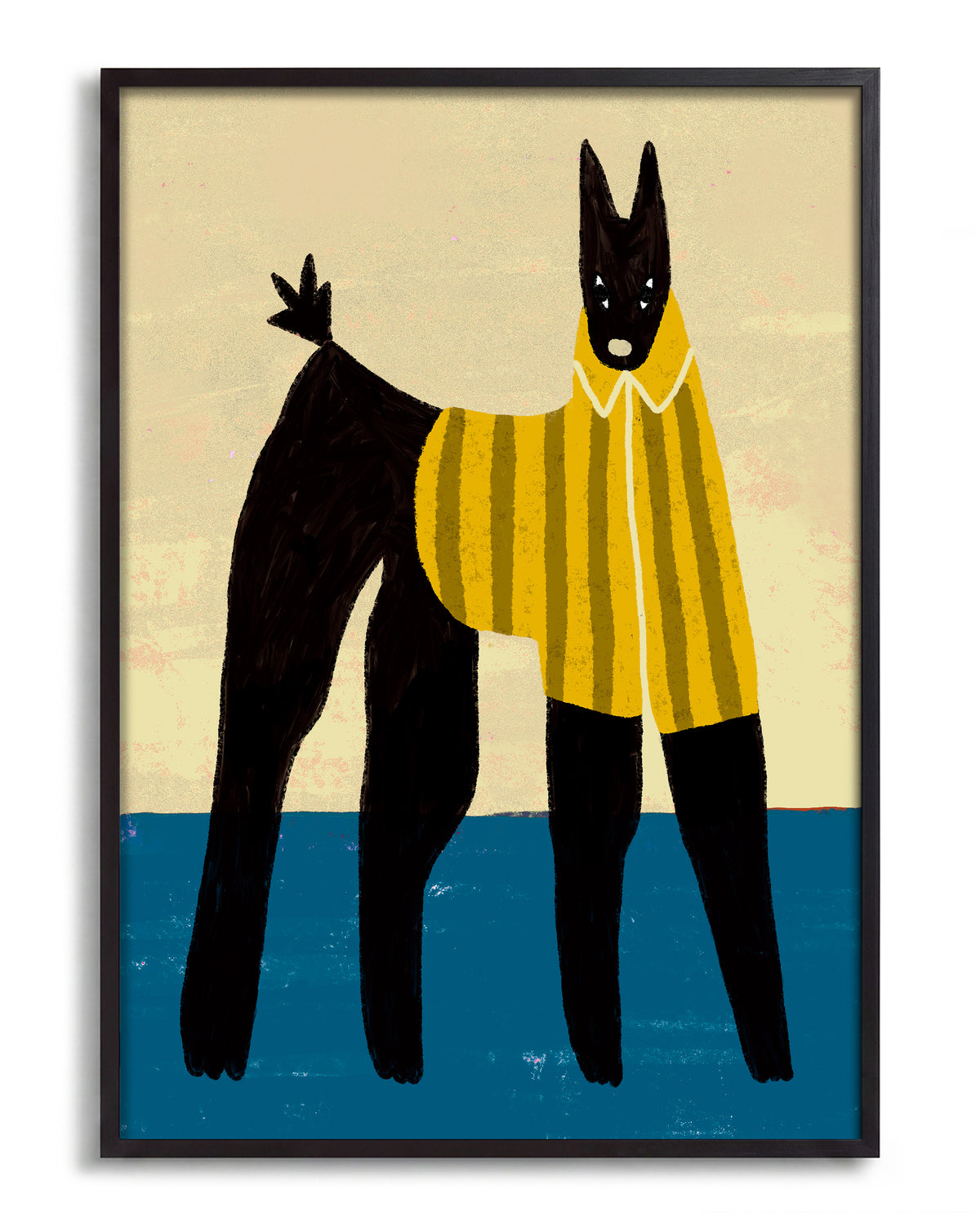 Santiago Shirt - no background framed - black