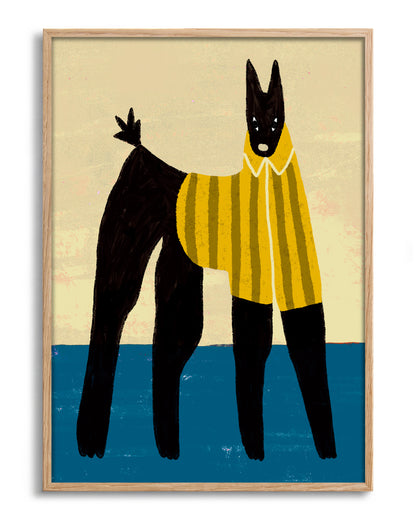 Santiago Shirt - no background framed - oak