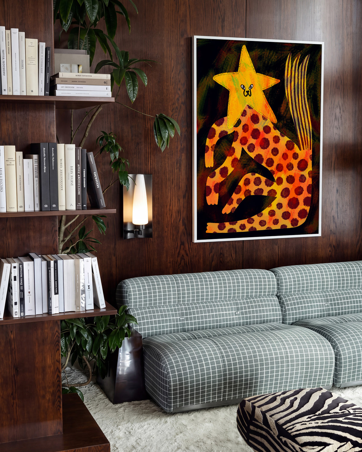 Star Cat - room context white