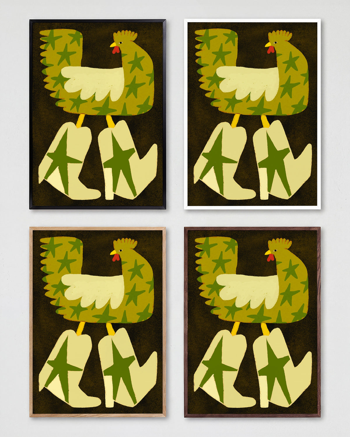 Star Rooster - all frames