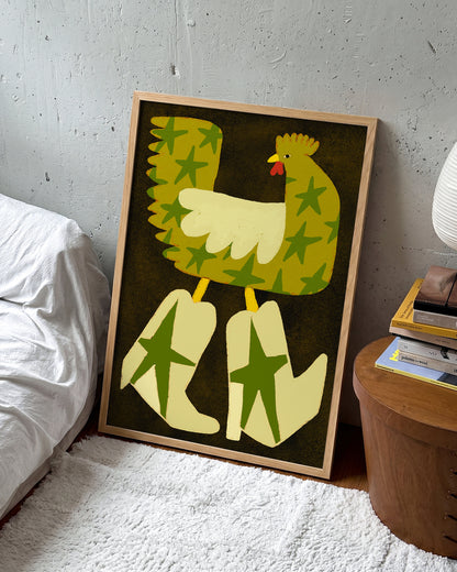 Star Rooster - room context oak