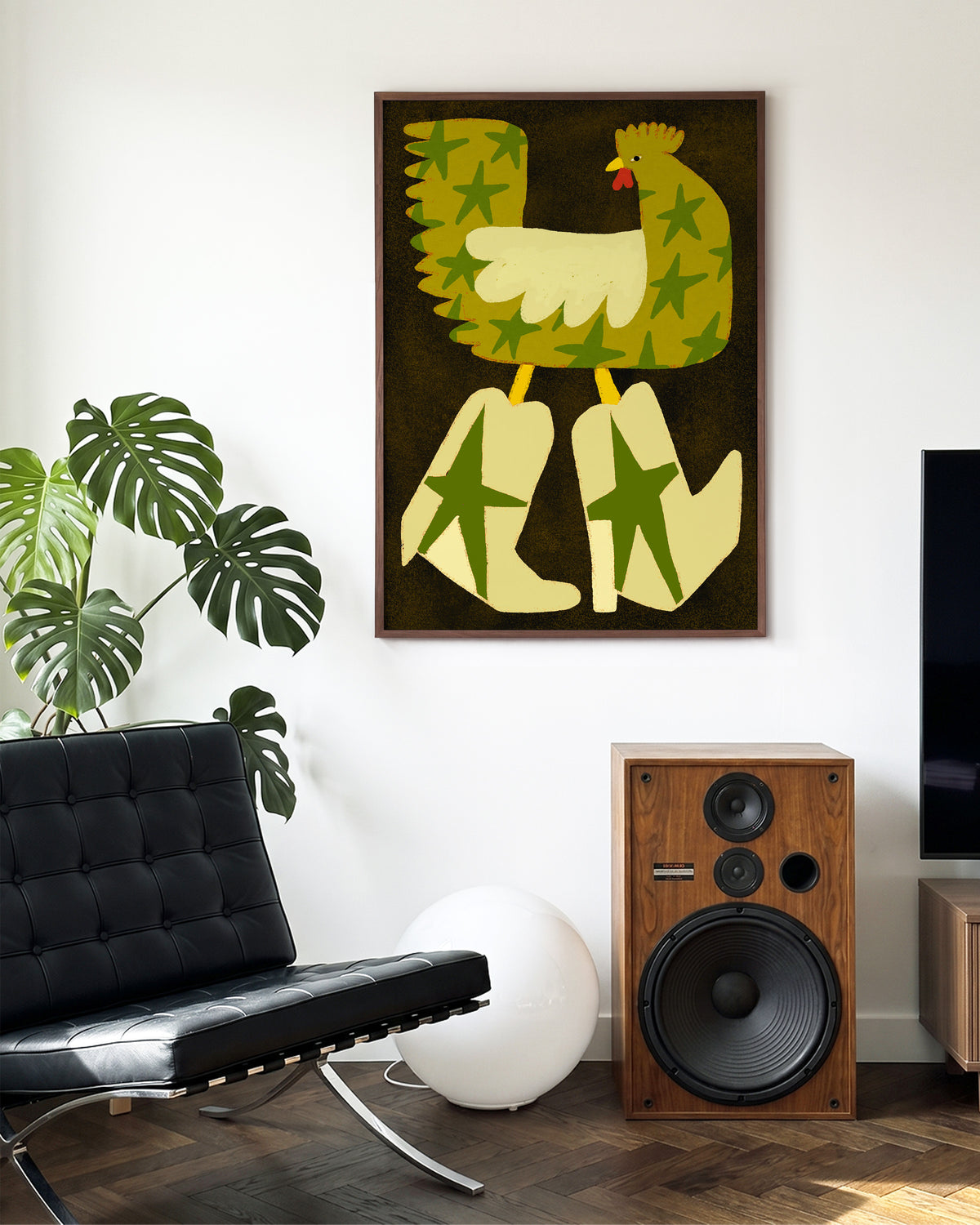 Star Rooster - room context walnut