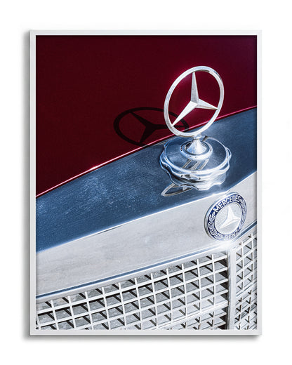Sterling Star - no background framed - white