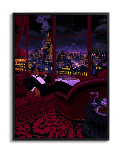 Swanky 11 - no background framed - black
