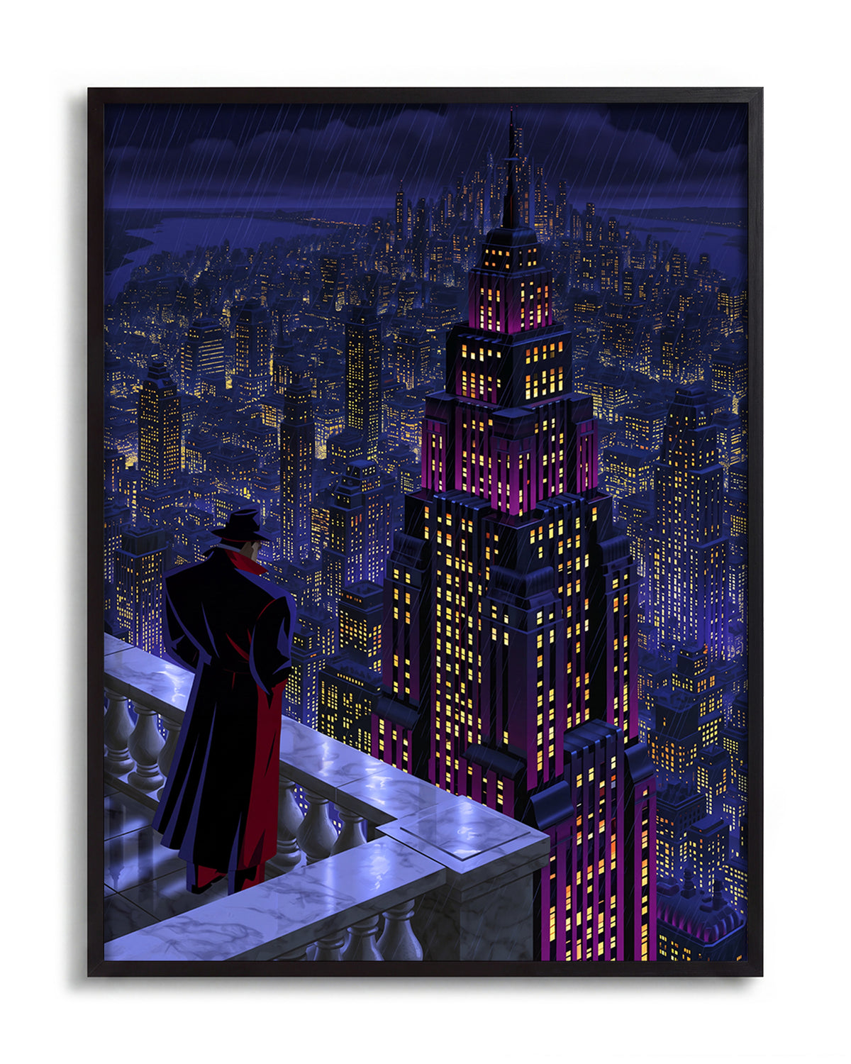 Swanky 12 - no background framed - black