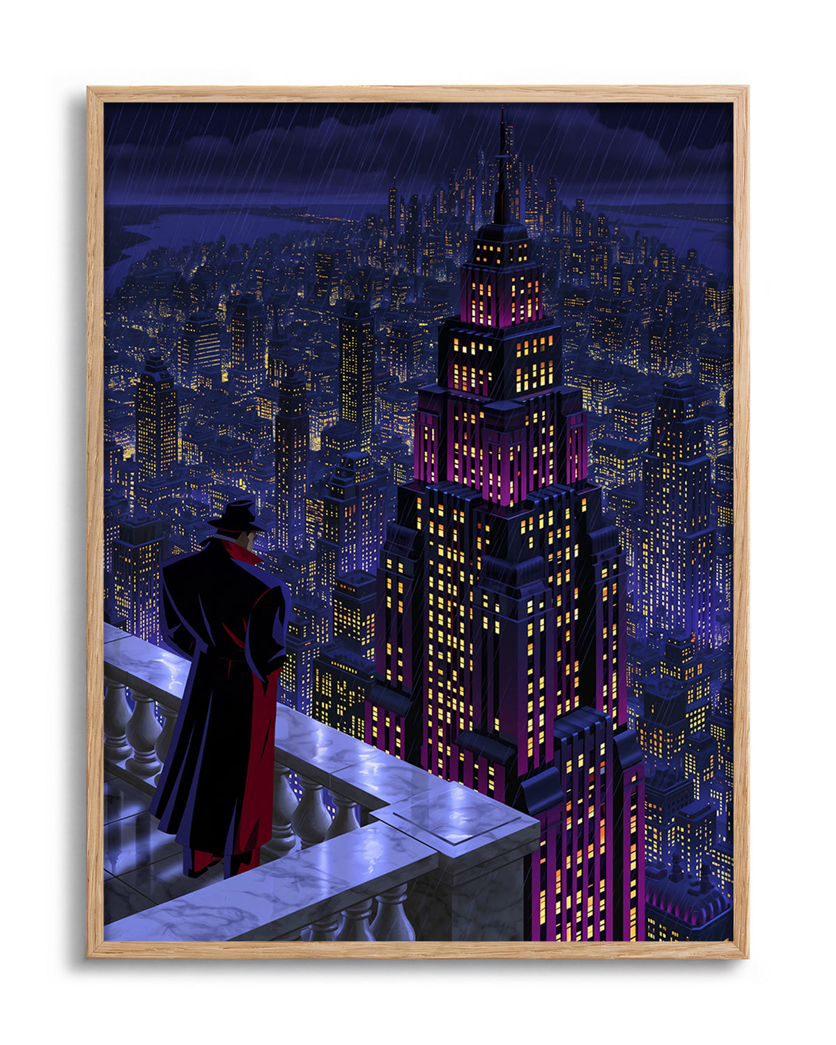 Swanky 12 - no background framed - oak