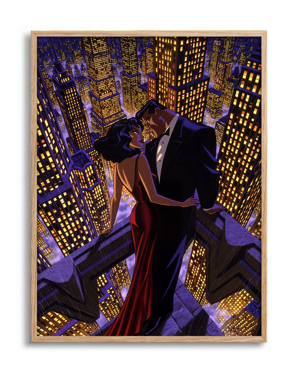 Swanky 13 - no background framed - oak