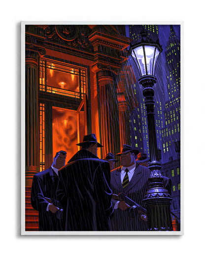 Swanky 1 - no background framed - white