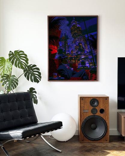 Swanky 28 - room context walnut