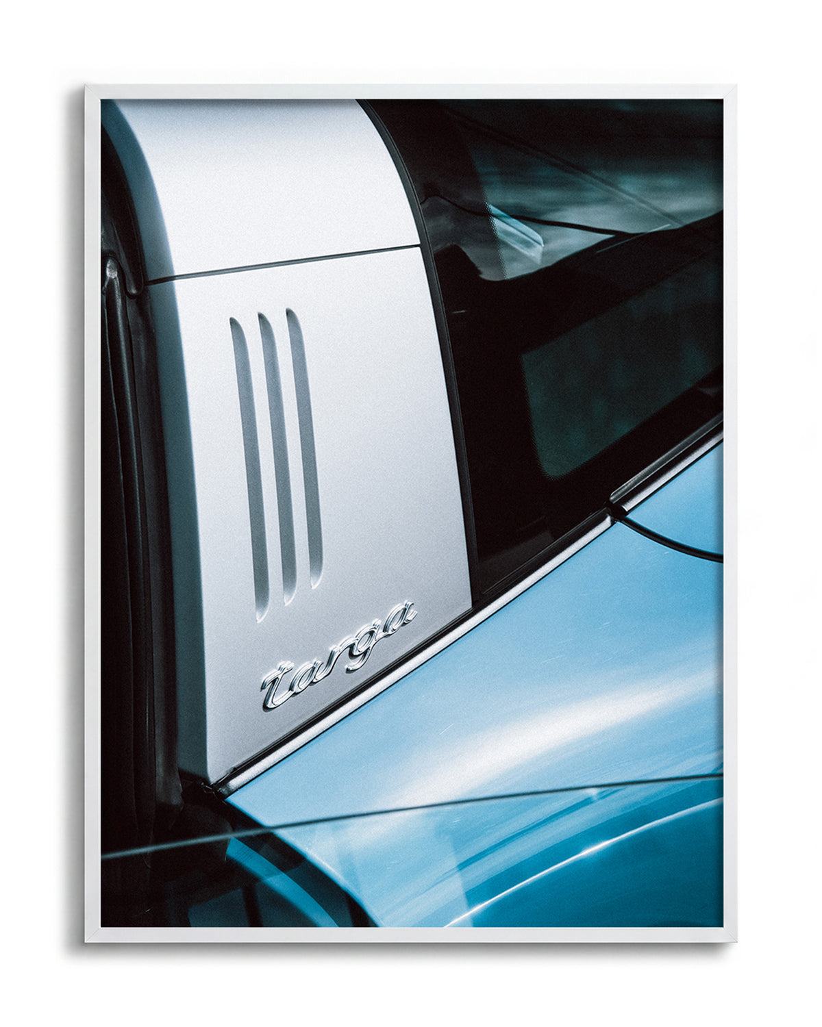 Targa - no background framed - white