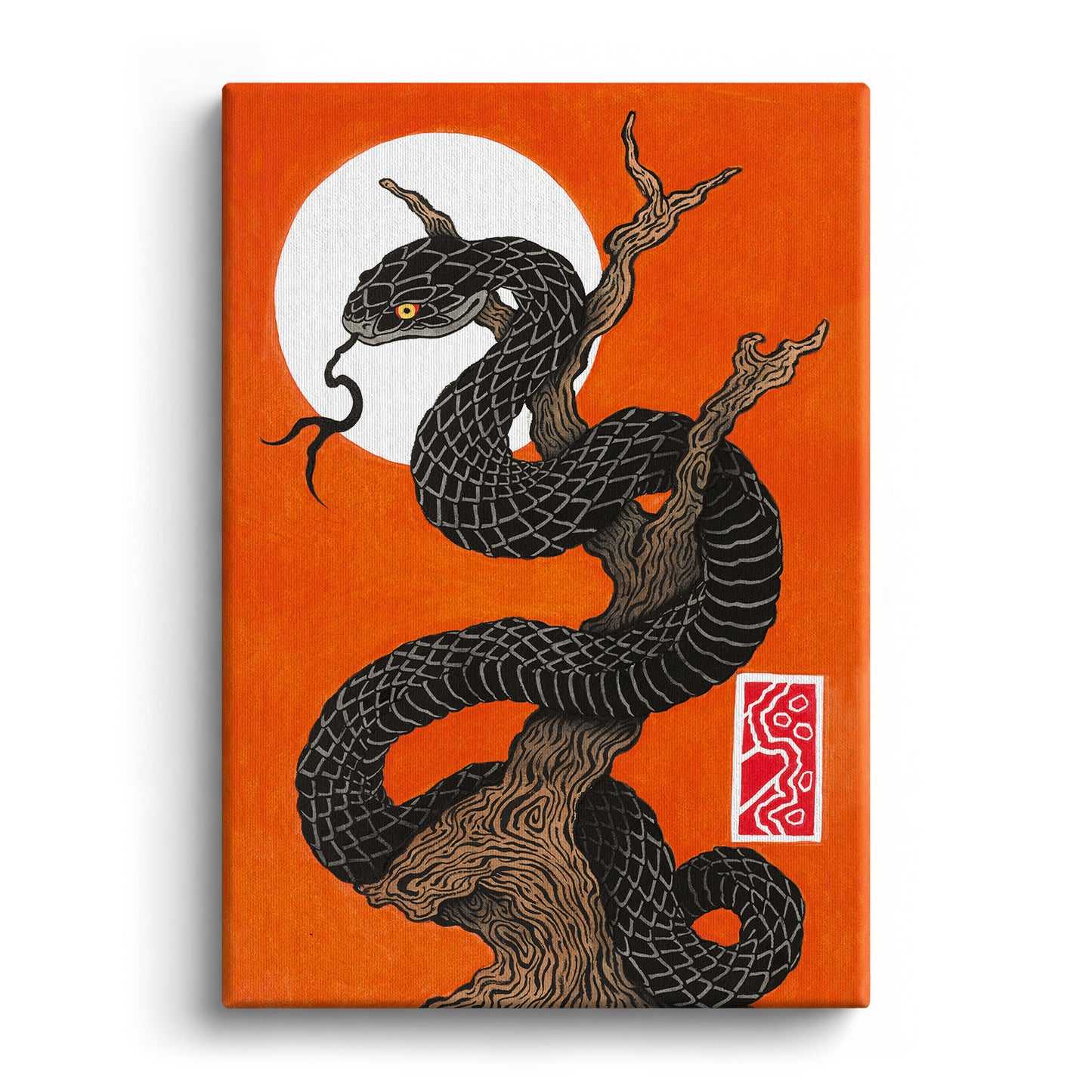 Snake tree canvas